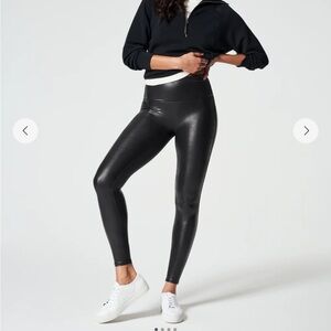 SPANX Faux Leather Leggings - 1X